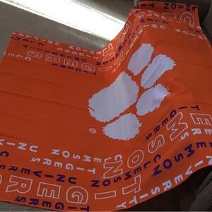 Clemson washable shower curtain 70 x 70